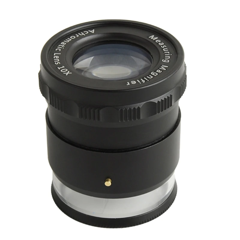 

10-кратное увеличительное стекло с 8 светодиодными лампами, подставка, измерительная лупа, лупа