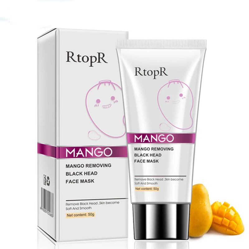 

Mango Blackhead Remover Acne Treatment Nose Oil-control Mud Pore Strip Mask Whitening Cream Peel Off Mask Nose Peel Skin Care