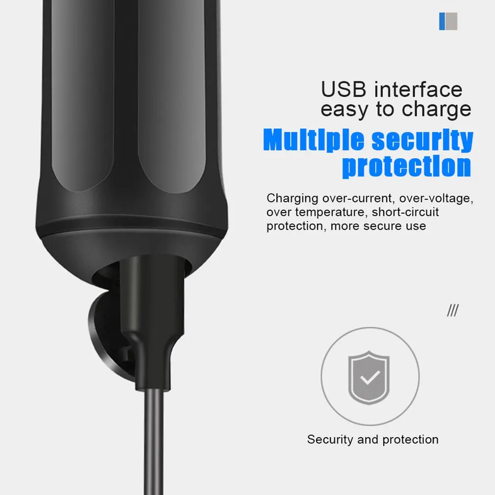 usb rechargeable household power tool 3 6v multifunctional cordless diy electric screwdriver with 2 screw bits for phone free global shipping