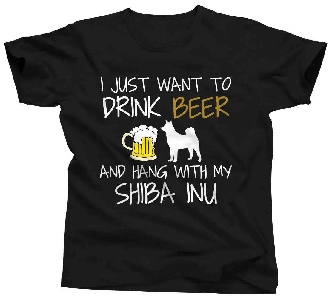 Шиба ину собака пиво Футболка папа снаряжение Сиба рубашка поилка подарок