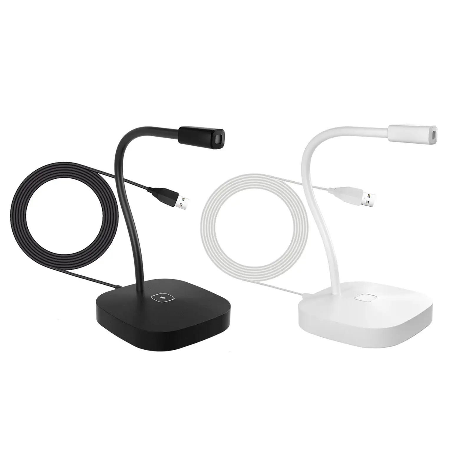 

USB-микрофон компьютерный с сенсорным выключателем и светодиодным индикатором, 360 дюйма