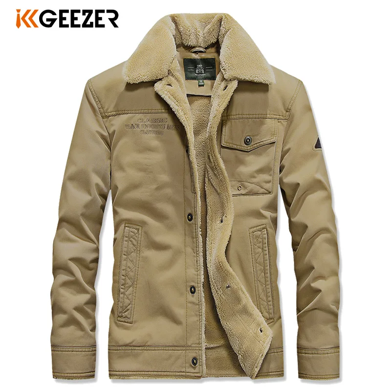 Зимняя мужская куртка военные фланелевые пальто Бомберы армейский зеленый ВВС