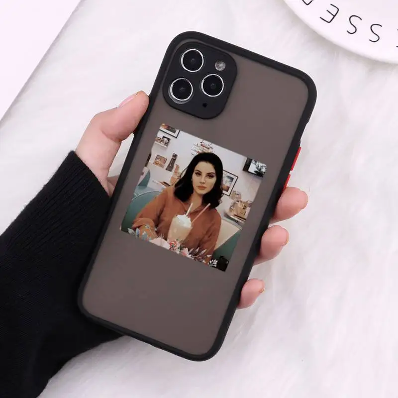 

Lana Del Rey Phone Case For iPhone 12 11 Mini Pro XR XS Max 7 8 Plus X Matte transparent Cover