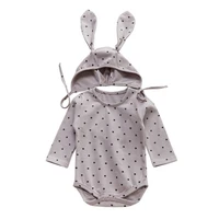 rrabbit ears hat baby boys girls clothing set infant romper toddler cute jumpsuit playsuit toddler kid clothes suit