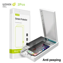 Wsken Anti Peeping Screen Protector for iphone 12 Pro Max mini 11 Xs X Xr Safety Privacy 9H Tempered Glass Glare Full Cover Film