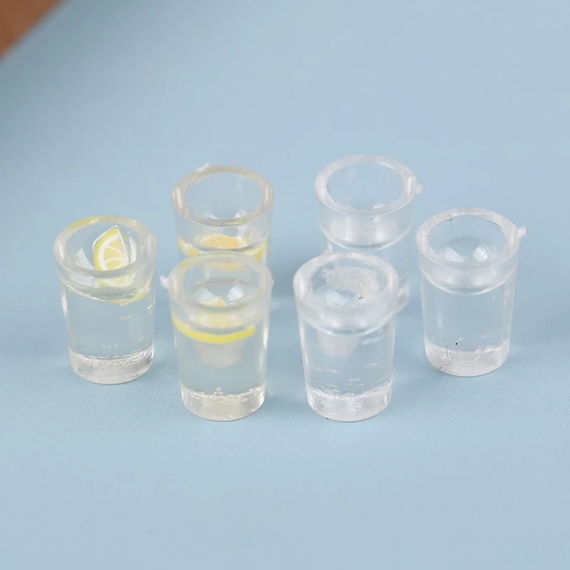 

4Pcs/Set Mini kettle Doll House Kitchen Lemonade Mini Life Scene Model Simulation Drink Model Doll House Decoration