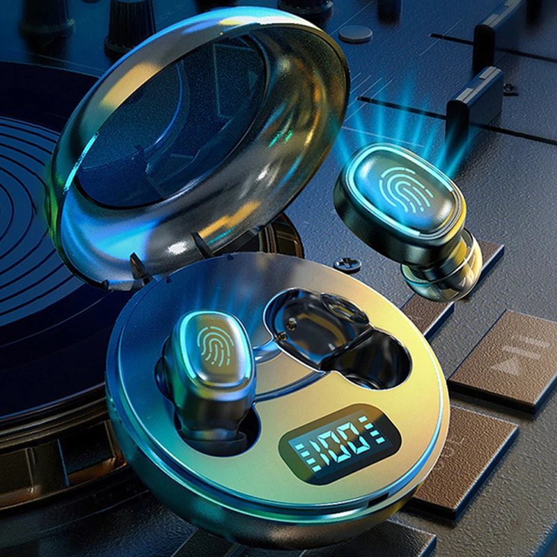 Wireless Earphones Bluetooth 5.0 Mini Earbuds Sweatproof Sport In-ear Earphones