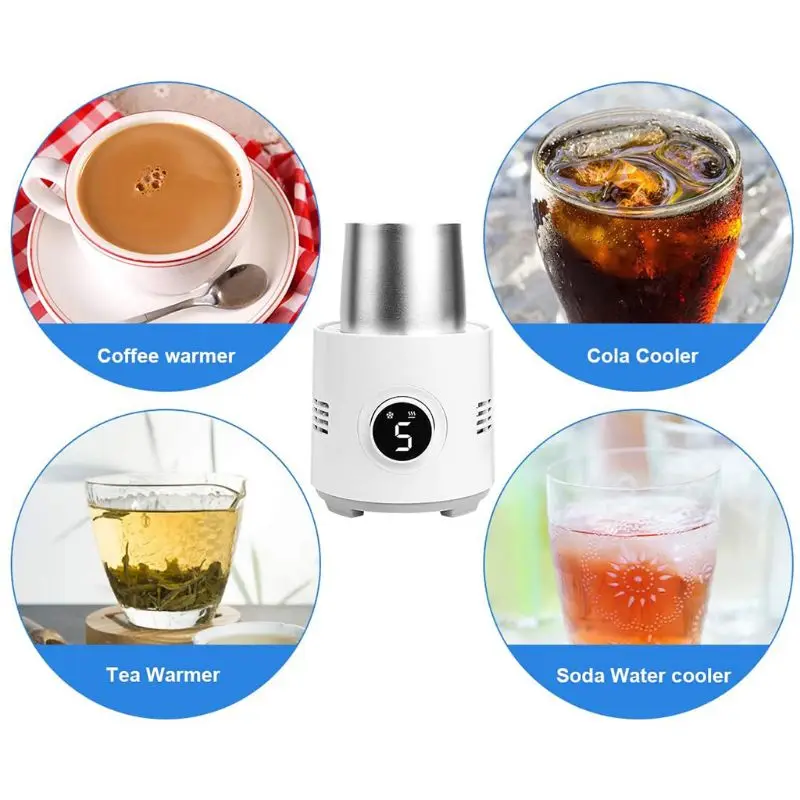 

Coffee Mug Warmer & Beverage Cup Cooling for Office Home Desk Use, Electric Heating or Cooler Plate for Coffee Tea Water