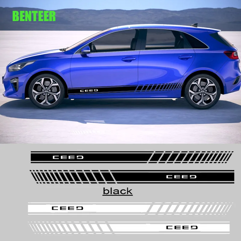 2шт Автомобильная боковая наклейка для kia ceed