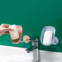leaf shap soap box creative drain soap holder bathroom soap holder free perforated soap dish for bathroom suction cup soap dish