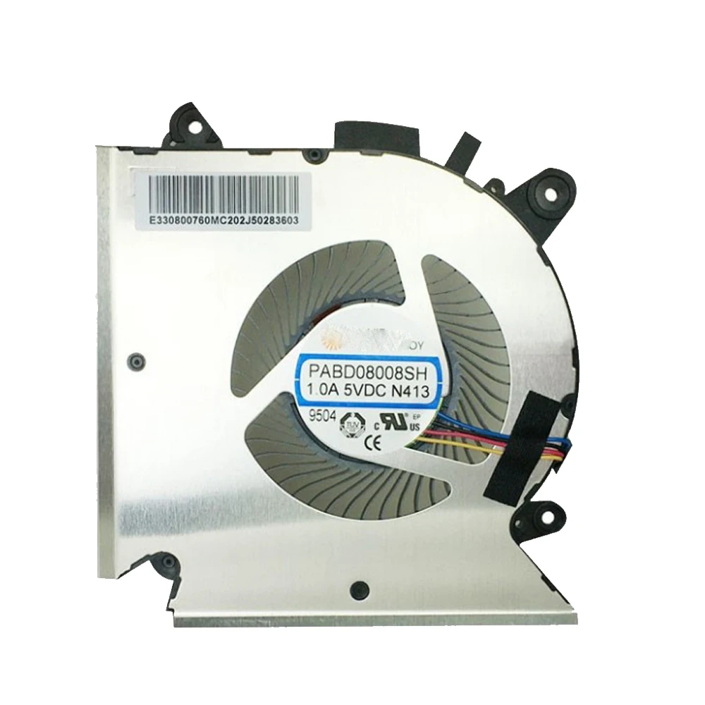 gaming laptop cooling fans for msi gf63 8rc 8rd ms 16r1 ms 16r2 pabd08008sh n413 e322500300a replacement 5v 4 pin cooler fan new free global shipping