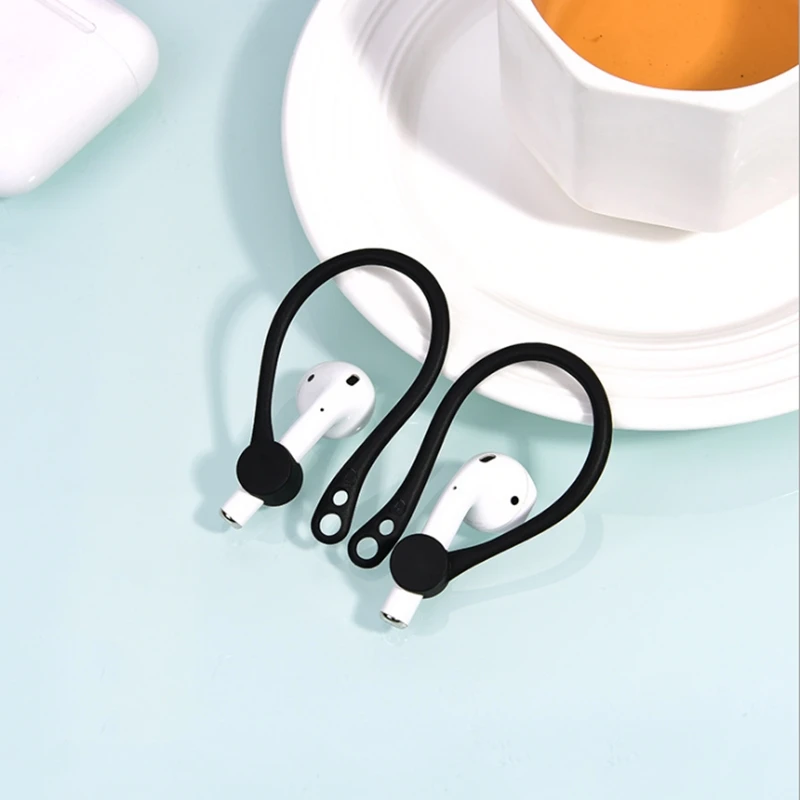 Силиконовые портативные крючки для наушников 1 пара анти потери AirPods наушники