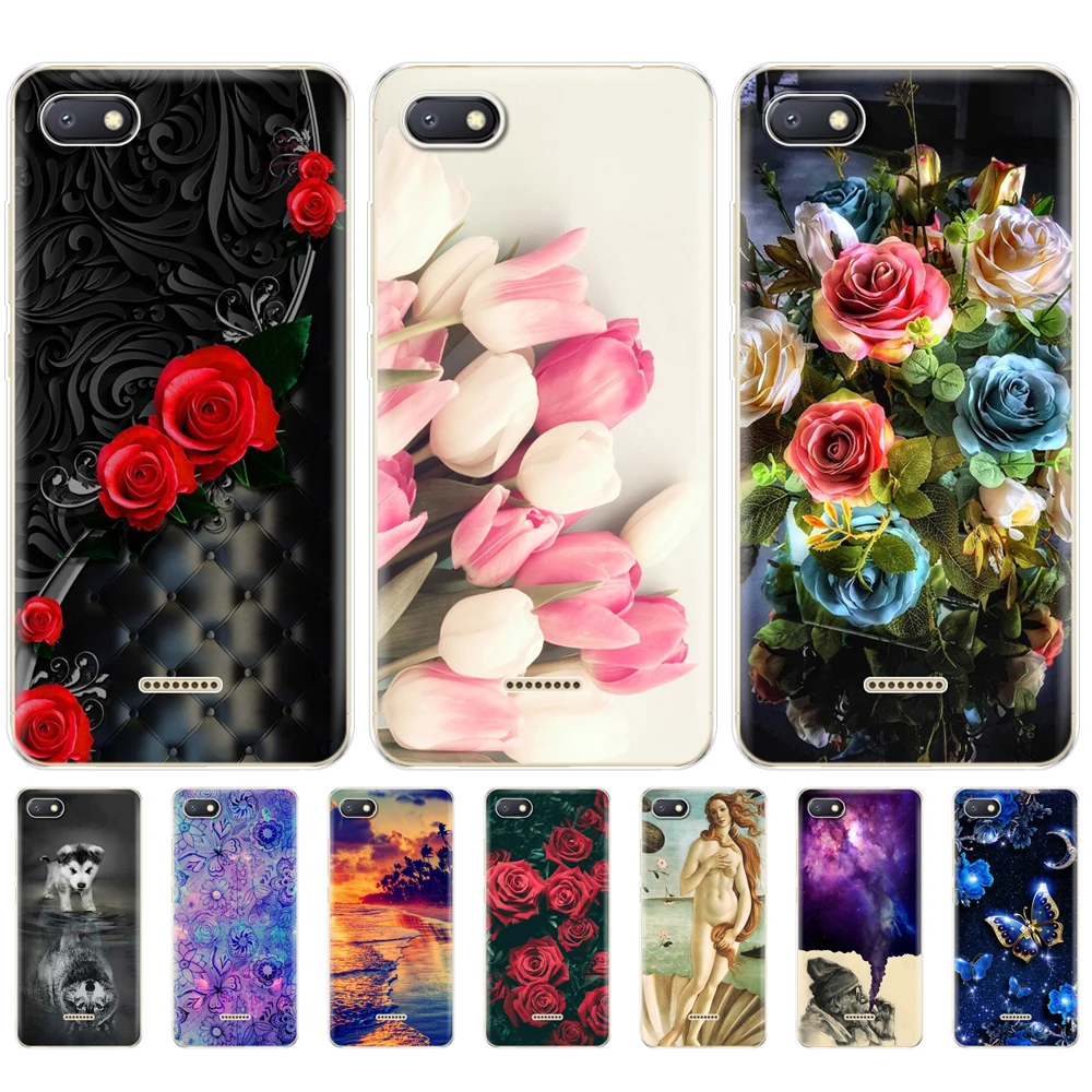 Для Xiaomi Redmi 6a чехол Полная защита силиконовый мягкий ТПУ для задней панели