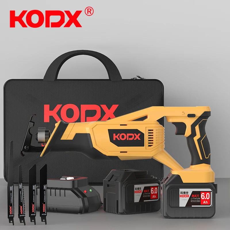 

Lithium Battery Cordless Portable Reciprocating Saw Kit Saber Saw with Powerful Wood/Metal Cutting Saw