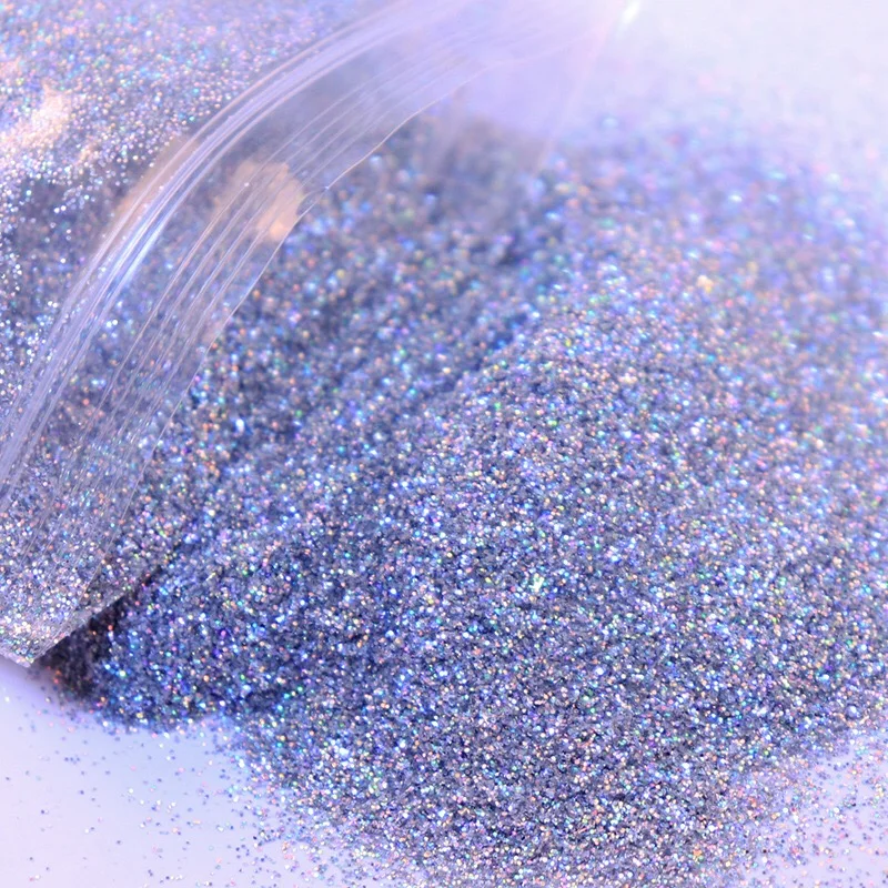 

10g Holographic Laser Nail Fine Glitter Powder Sparkly Gold Silver Nail Eyeshadow Makeup Nail Art Decoration Pigment Glitter