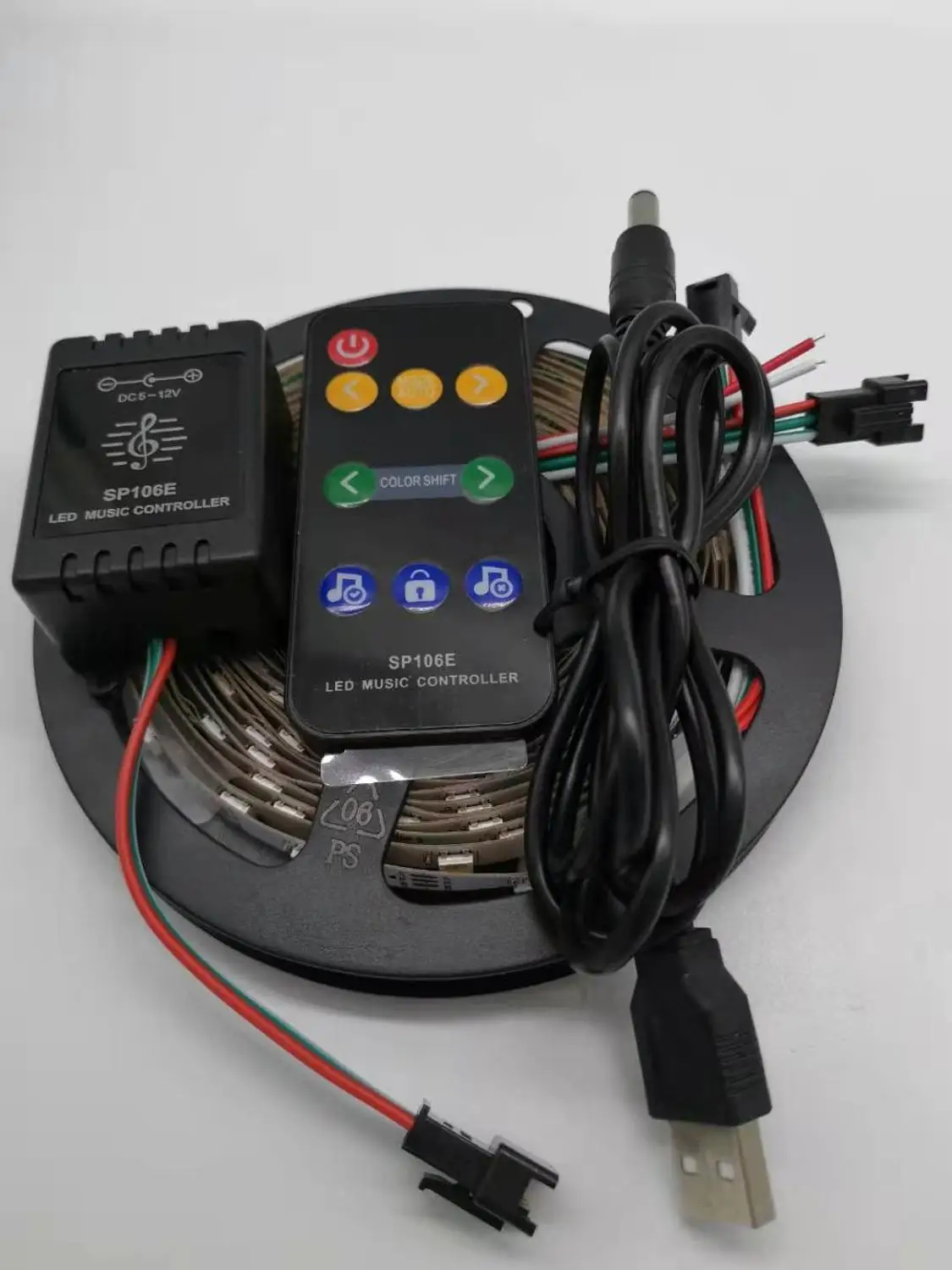 Светодиодная лента WS2812 RGB SMD5050 с пультом дистанционного управления музыкальный
