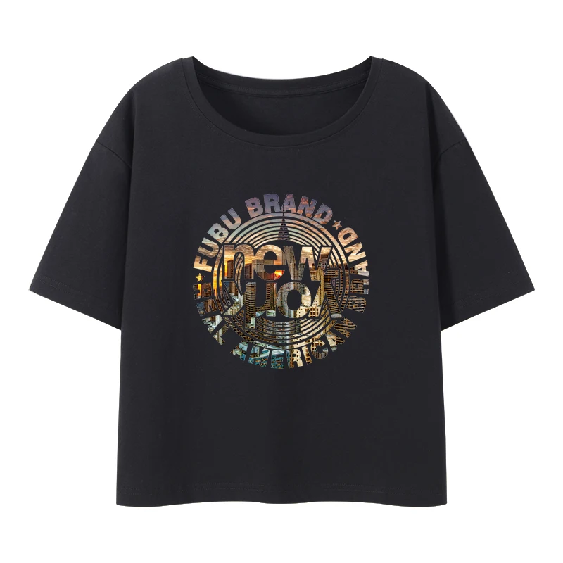 Новинка 2021 Женская термотрансферная или цифровая печать с коротким рукавом