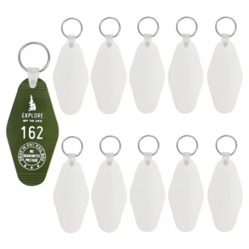 

Sublimation Blanks Keychains Board Ornaments DIY Heat Transfer Keychains Double-Sided Pendants Keychains