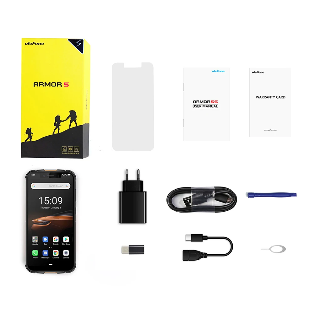 Ulefone Armor 5S IP68 водонепроницаемый смартфон с глобальной панелью 4G 5 85 '' 4 Гб + 64 ГБ