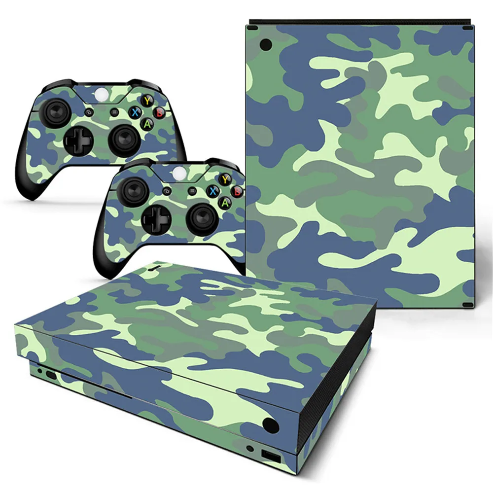Прямая поставка ПВХ покрытие наклейка для Xbox one X консоли и контроллеры|stickers