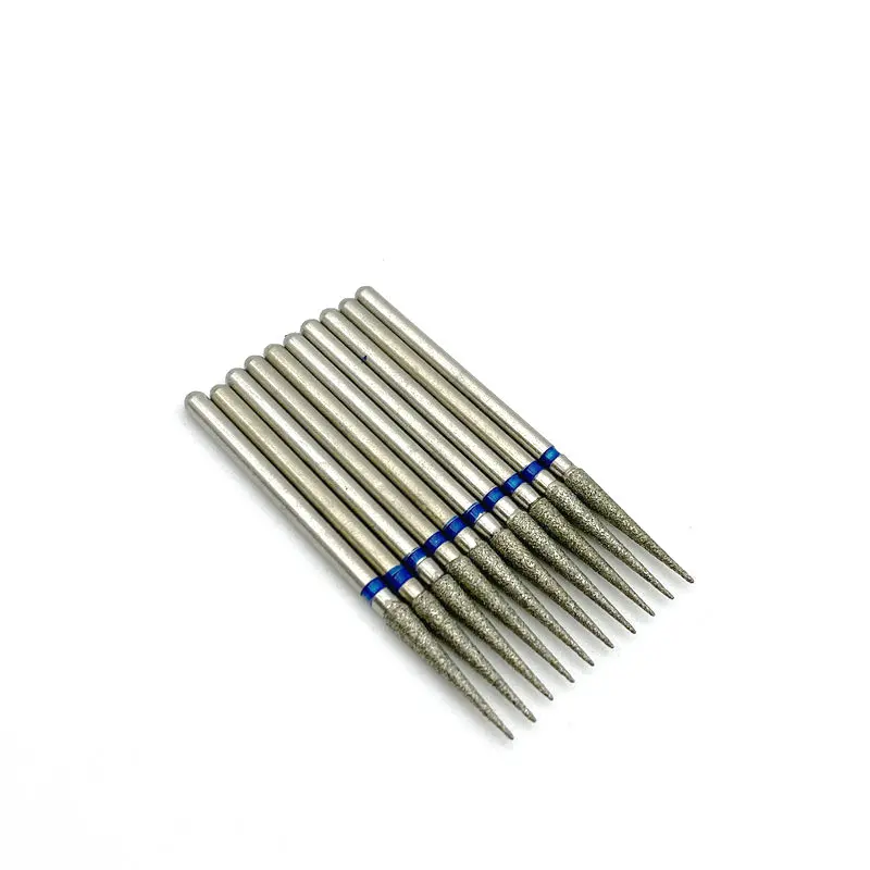 10 шт. Алмазная дрель для ногтей MM27 Фрезерный резак стоматологический