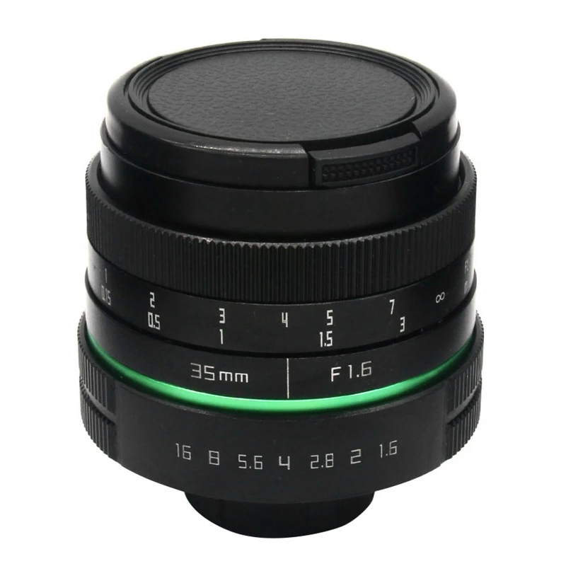Camera Lens 35mm F1.6 APS-C CCTV TV Movie + C-FX Adapter Ring for FUJIFILM Micro- SLR | Электроника