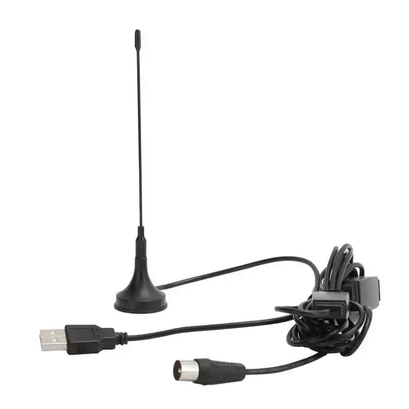 

USB HDTV антенна 174 ‑ 230 /470 ‑ 862 МГц усиление частотного Сигнала Антенна с основанием на присоске