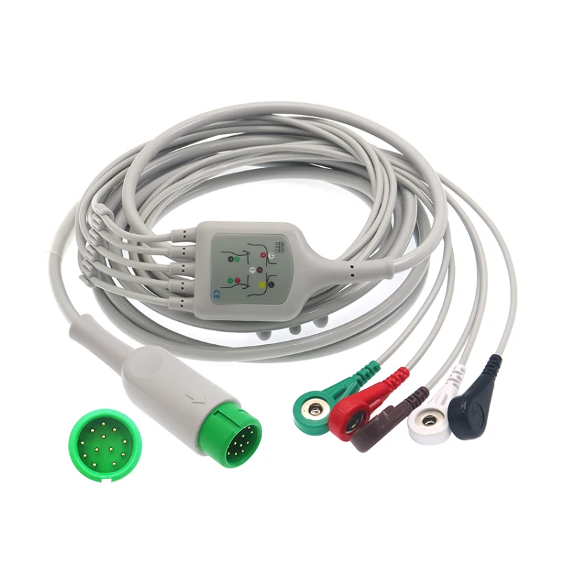 C50 C60 C70 C30 ECG свинцовый провод 12 контактный пять свинцовых проводов|Детали и