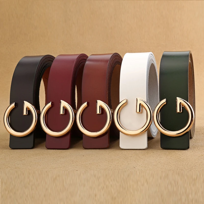 Бронзовый ремень с пряжкой новый кожаный женский пояс ремень|Мужские ремни| |