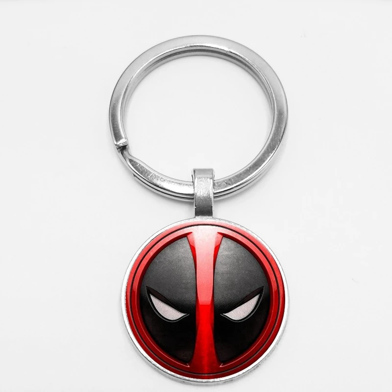 1pcs Classic Movie Peripheral Black Red Pattern Pendant Keychain Fashion Glass Gem Ornaments To Map Custom | Украшения и
