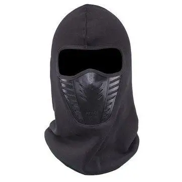 Зимняя Теплая Флисовая шапка унисекс с капюшоном для лица и шеи катания на лыжах |