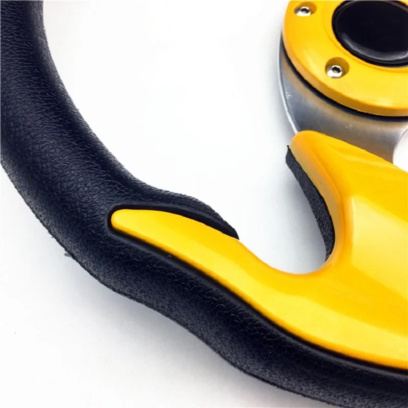 

13 Inch Golf Steering Wheel Aluminum +Carbon Fiber Sports Style For YMH EZGO Golf Cart Replacement