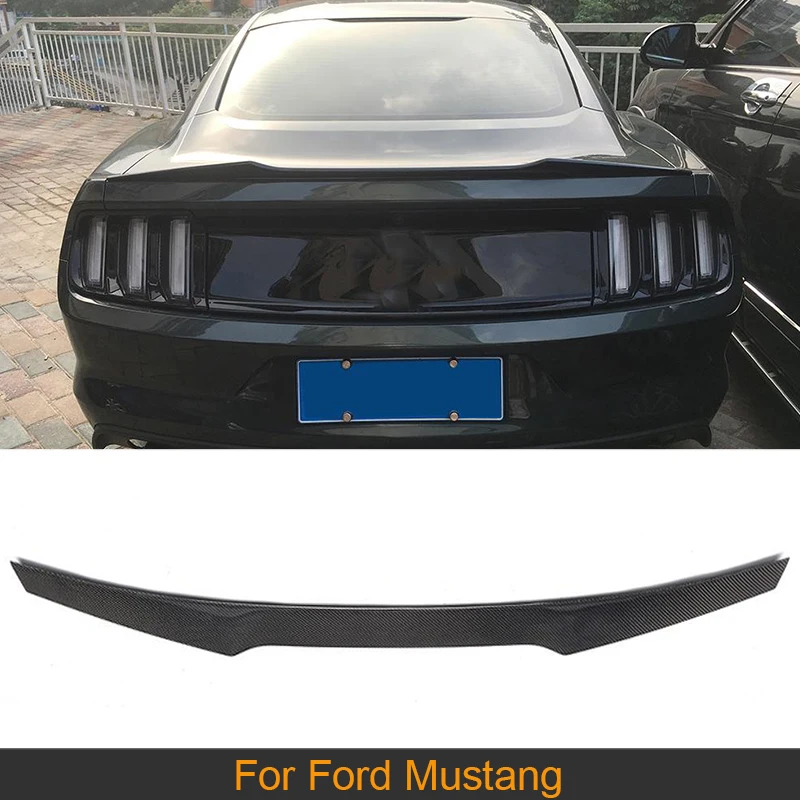 

Углеродное волокно автомобиль спойлер заднего багажника, крыла для Ford Mustang Coupe 2015-2017 задний багажник спойлер
