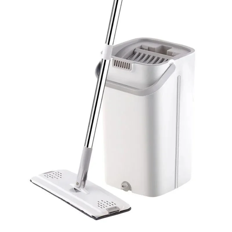 

Hand-washing Flat Mop Household Wood Floor Mop Wet and Dry Mopping Large Net Mop Slippers Microfiber Flat Mop Hand Free Mop