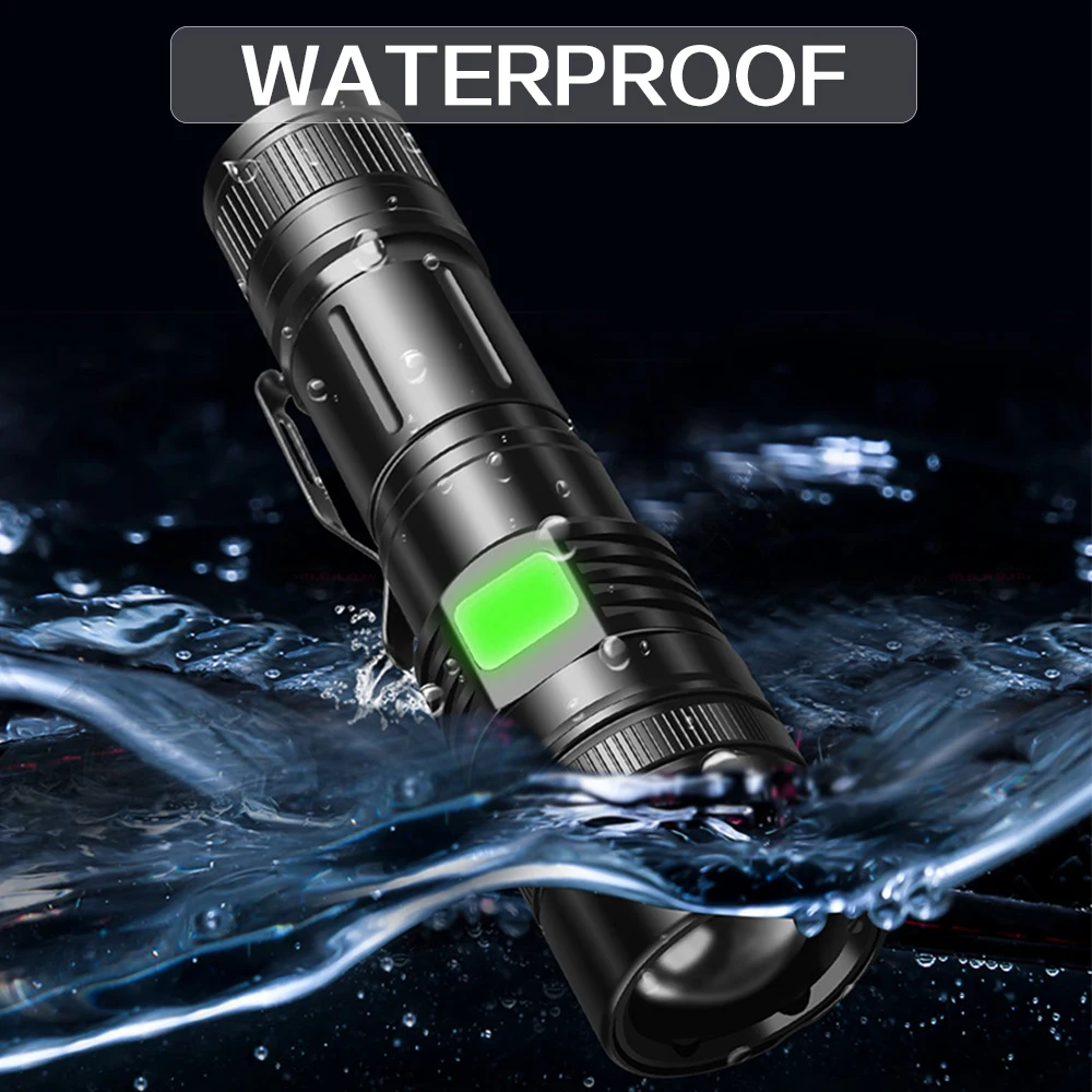 XHP50.2 светодиодный фонарь перезаряжаемый с аккумулятором 18650 26650|Фонарики и