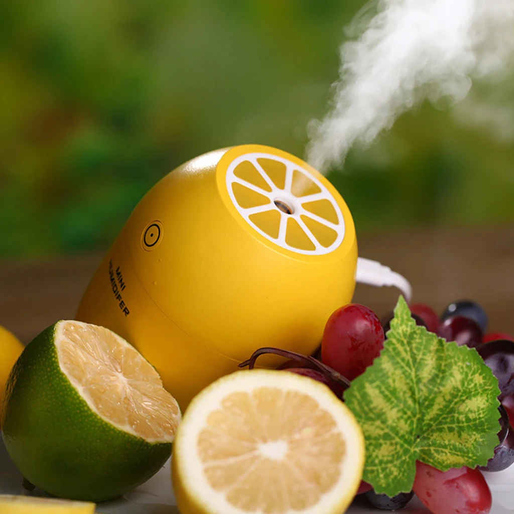 Ultrasonic Mini Lemon Humidifier Room Car LED Air Diffuser Purifier Essential Oil Aromatherapy Cool Mist Maker 2020 | Бытовая техника