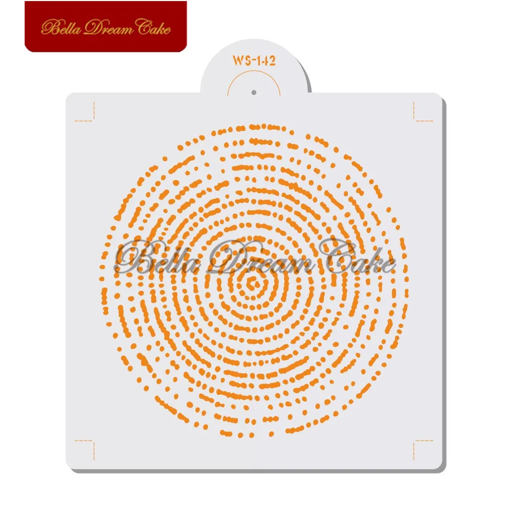 Круглые волны искусственные Инструменты для торта трафареты наклеивания DIY