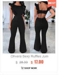 Ohvera Длинный комбинезон Bodycon с повязкой для Для женщин летние комбинезоны Для женщин s Комбинезон Элегантные сексуальные комбинезоны для девочек