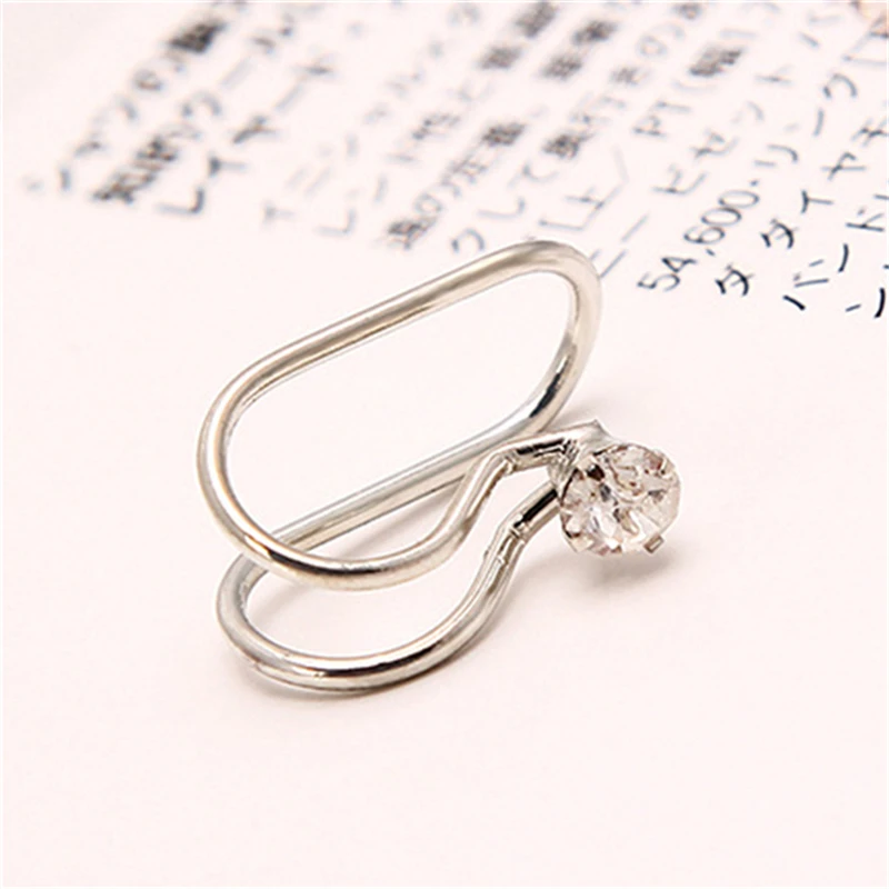 silver style 5 1 шт. винтажные античные серьги-каффы в стиле панк с маленькими цветами, полые амулет зажим, серьги без пирсинга, массивные украшения - Окраска металла: silver style 5