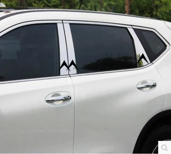 Отделка из нержавеющей стали для автомобиля с полным окном 6 шт./8 шт. Подходит Nissan