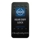 Синяя крышка переключателя с принтом-задний замок-для Carling Arb автомобильный лодочный Кулисный Переключатель 12 В 24 В, только крышка! Переключатель не основан!