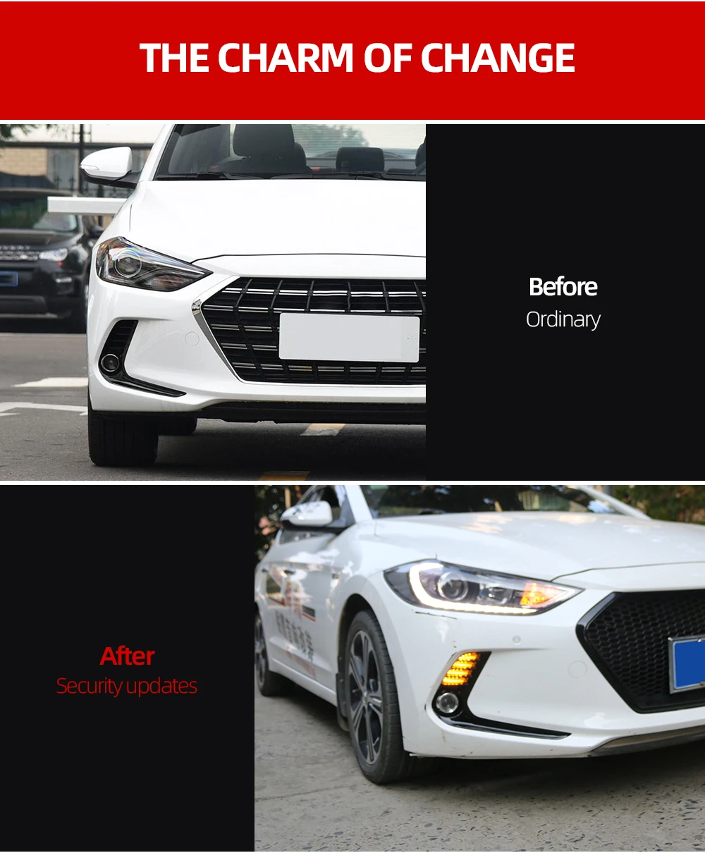 Автомобильный мигающий 2 шт. для hyundai Elantra светодиодный автомобильный DRL Дневной ходовой светильник Дневной светильник водонепроницаемый сигнальный светильник s