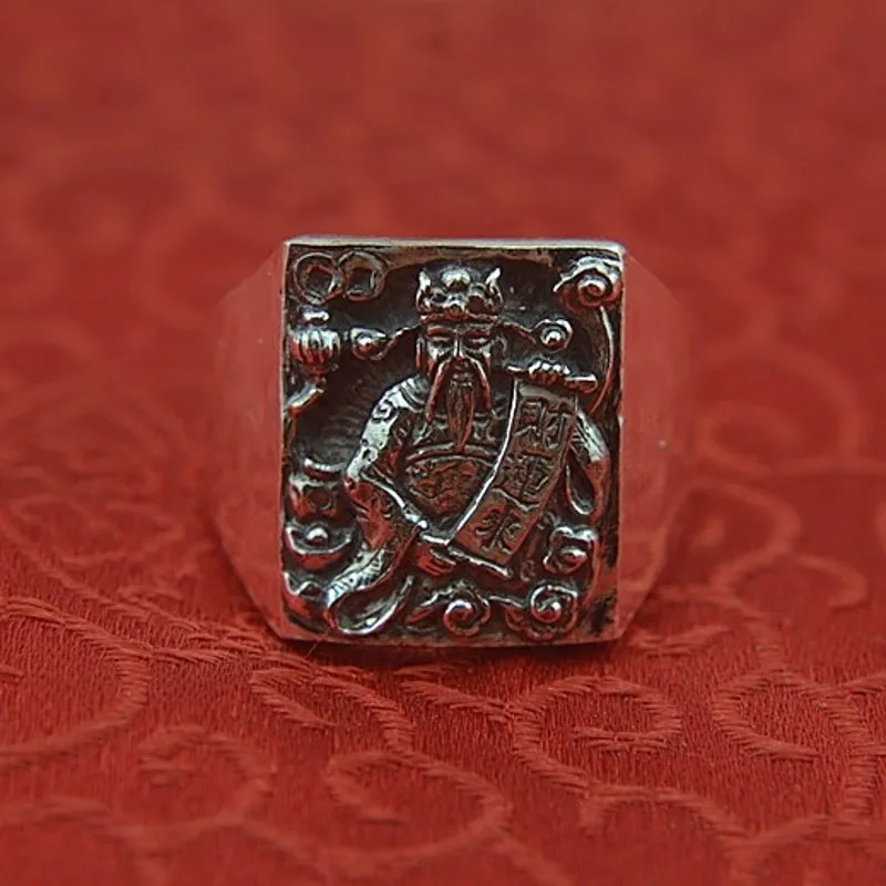 Бог удачи восстановление древнего уклада чистого серебра S999 серебро мужское
