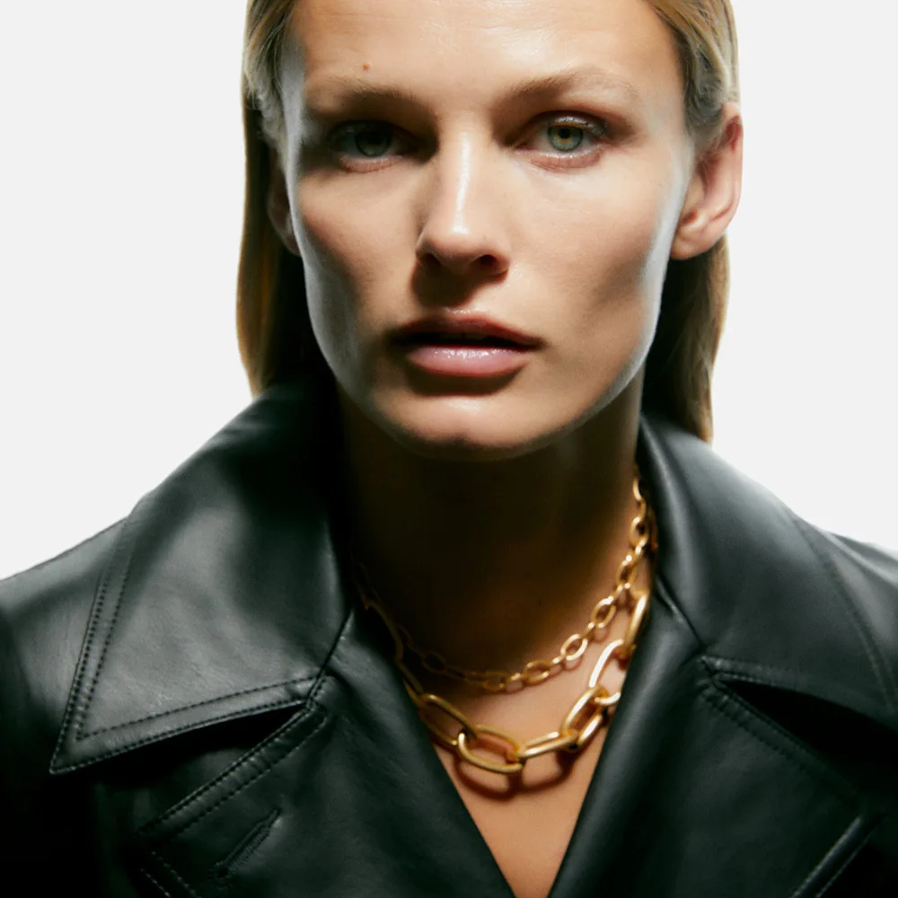 Женское металлическое ожерелье ZA повседневное украшение для вечерние | Ожерелья