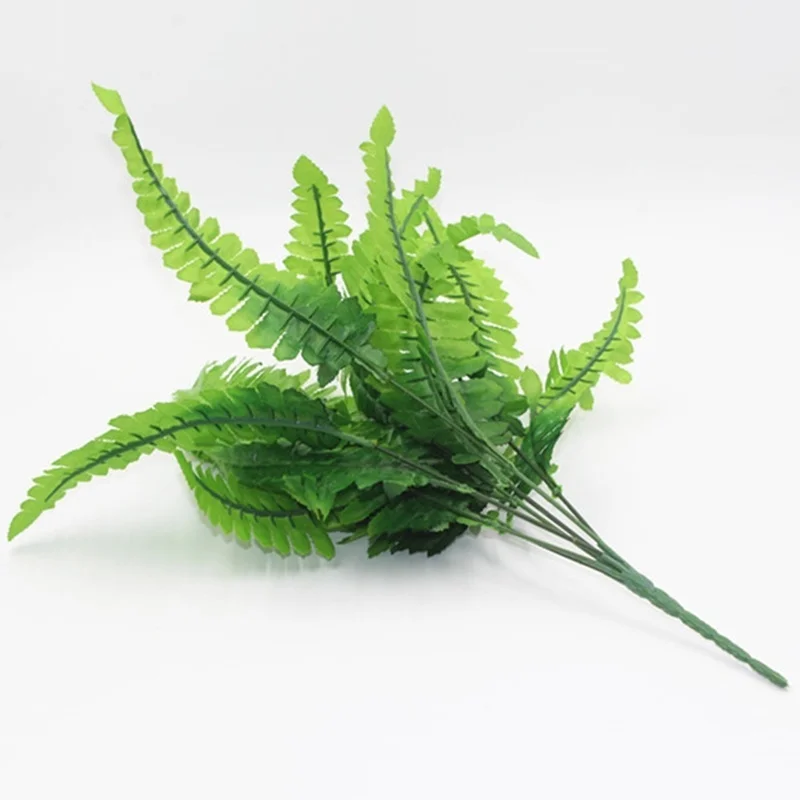 

Green Artificial Plants Fern Floral Persian Artificial Potted Grass Plastic Leaves Grass Artificial Grass In Pot Home Decoration