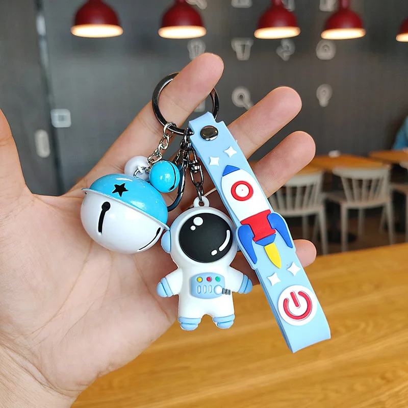 

Cute Anime Cartoon Astronaut Keychain Silicone Wristband Astronaut Bag Pendant Exquisite Car Llaveros Unisex Gifts Trendy YS09