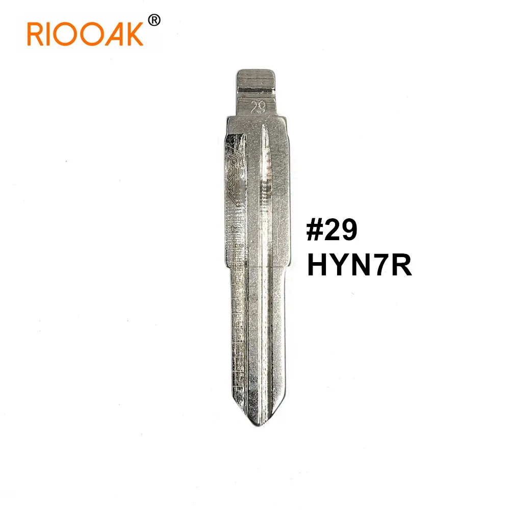 

5pcs HYN7R #29 Lishi 2 In 1 Key Blade Uncut Metal Shearing Teeth Blank Engraved Line Blade For Hyundai Sonata Kia