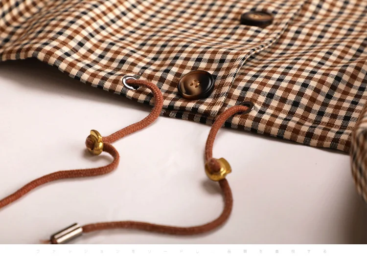 

2020 Autumn New Plaid Top Women's Short Coat