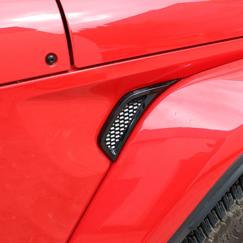 

Car Stickers ForJeep Wrangler Jl Leaf Plate Air Inlet Decoration ABS for Jeep Wrangler Jl Accessories