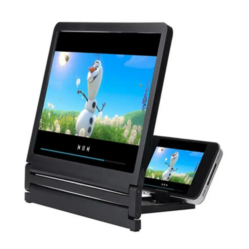 

8.2 Inch 3D Mobile Phone Screen Magnifier HD Video Amplifier Stand Bracket With Movie Game Magnifying Folding Phone Desk Holder